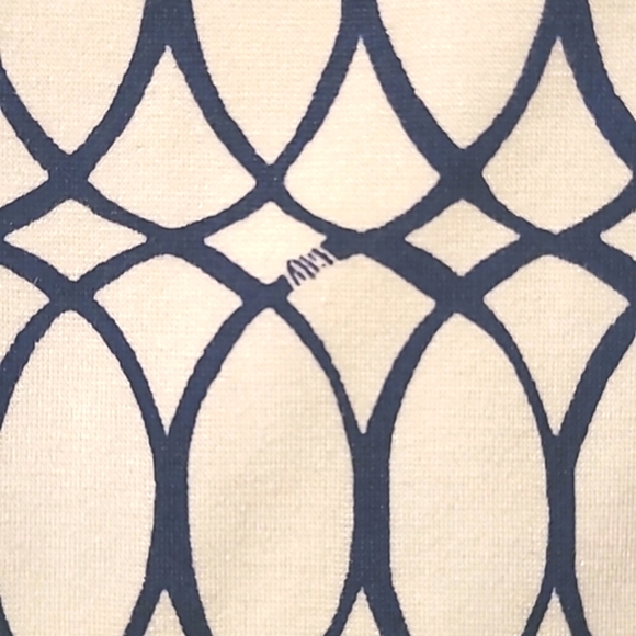 Lilly Pulitzer Navy White geometric Patterned Dress Wmn's S fit and flare dress - Picture 7 of 16